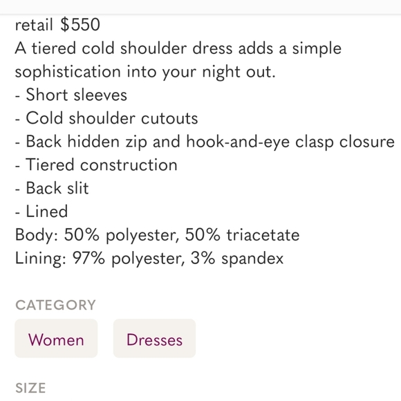 🔥Monique Lhuillier] NWT $550  Red Midi Dress size 4 - Picture 8 of 9